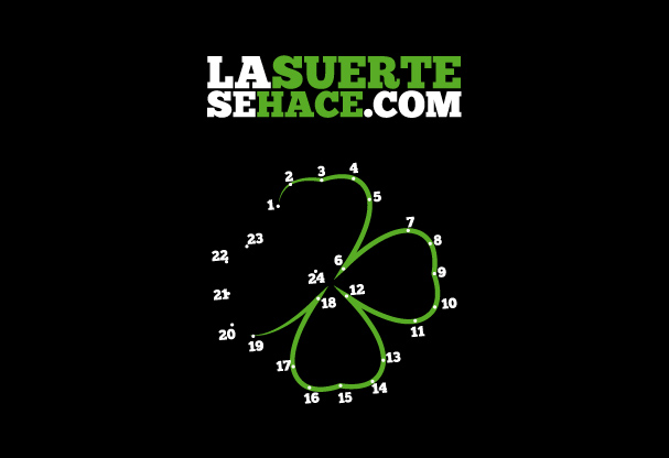 Juego de puntos con trebol