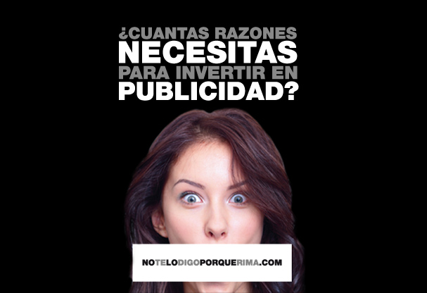 Camapa&ntilde;a NoTeLoDigoPorqueRima