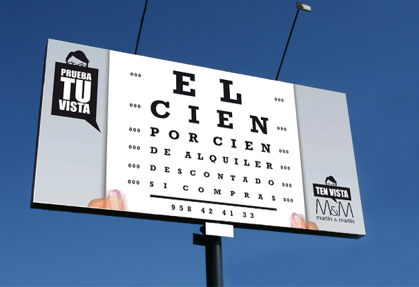 Valla de publicidad Camapa&ntilde;a Ten vista