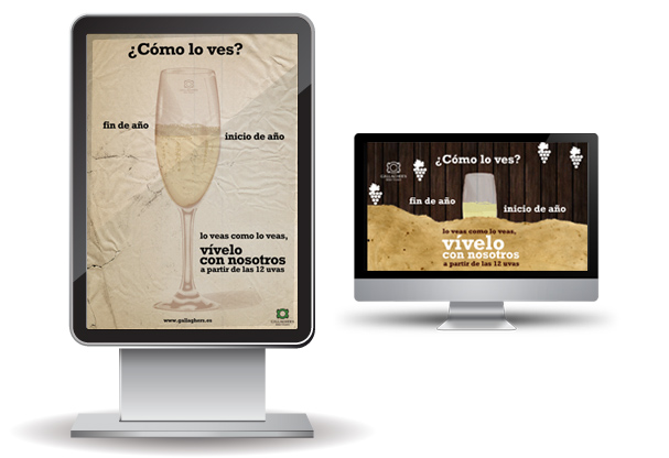 Carteles e imagen de Microsite de fiesta fin de a&ntilde;o de Gallagher&rsquo;s Irish Tavern