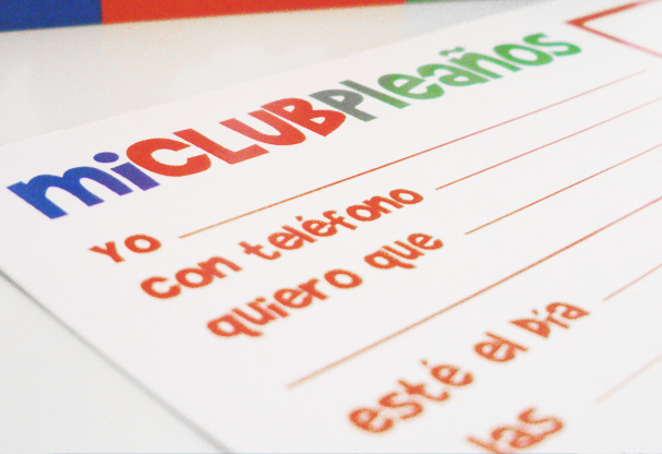 Invitación fiestas cumpleaños Lineacentro