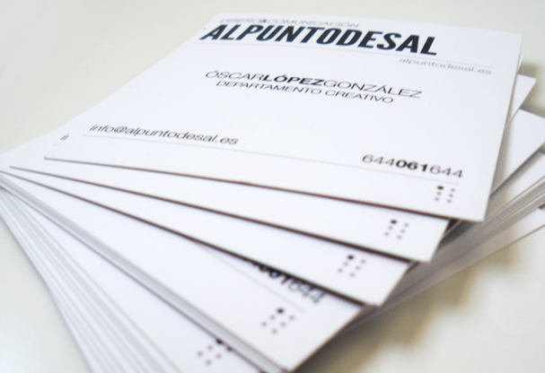 Plano detalle de tarjeta de visita