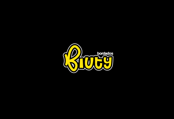 version de Logotipo Bordados Biuty con fondo negro