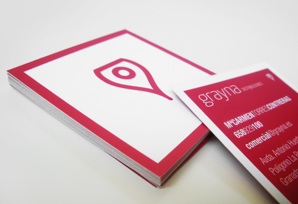 Plano detalle de tarjetas de Grayna