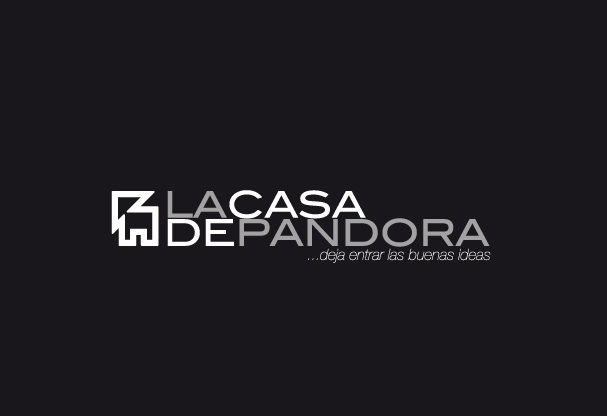 Logotipo LaCasaDePandora con fondo negro