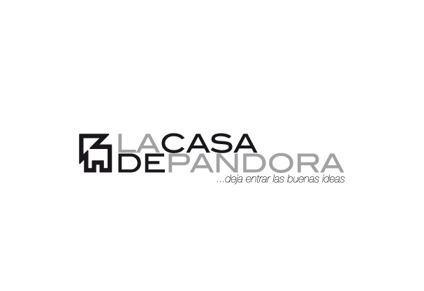 Logotipo LaCasaDePandora con fondo negro