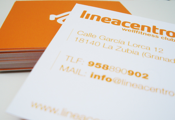 Plano detalle tarjetas Lineacentro Wellfitness Club