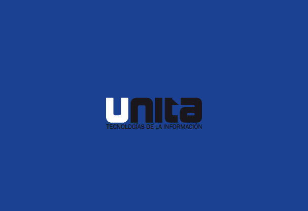 Logotipo Tecnolog&iacute;as de la Informaci&oacute;n Unita con fondo azul