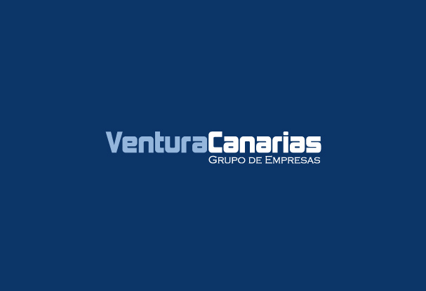 Logotipo Grupo de Empresas VenturaCanarias con fondo azul