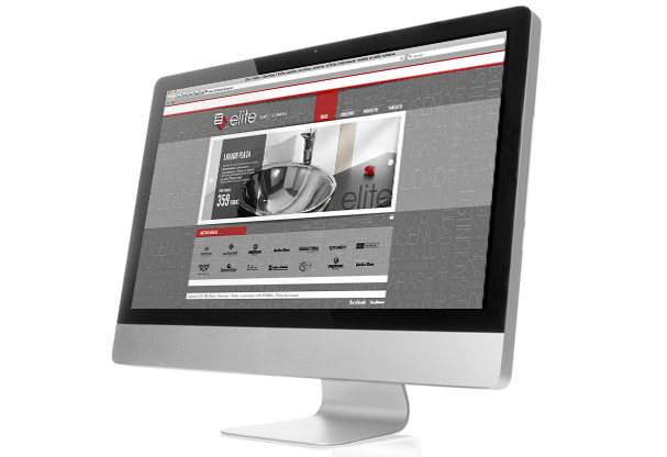Pantallazo lateral de Web de Elite Ba&ntilde;os y Cer&aacute;micas