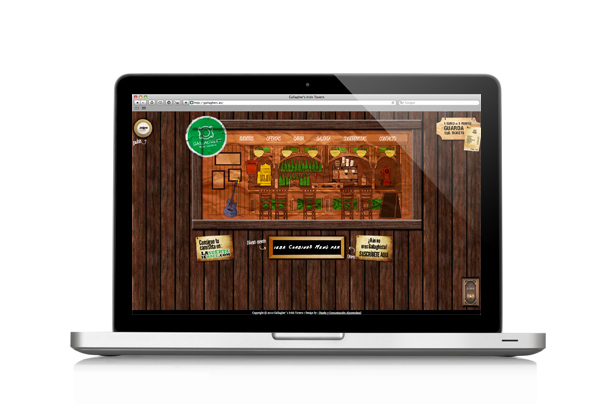 Pantallazo frontal de Web de Gallagher&rsquo;s Irish Tavern