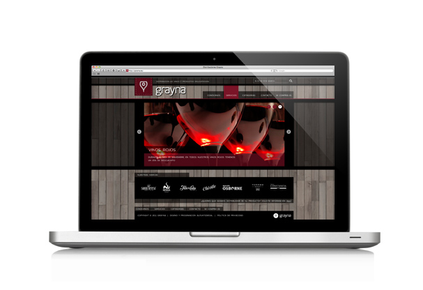 Pantallazo frontal de Web de Distribuciones Grayna