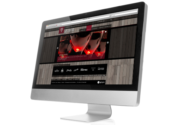 Pantallazo lateral de Web de Distribuciones Grayna